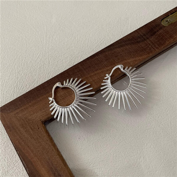 Wholesale 925 Sterling Silver Scalloped Earrings - Image 2