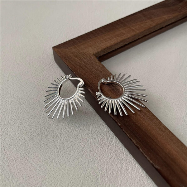 Wholesale 925 Sterling Silver Scalloped Earrings - Image 3