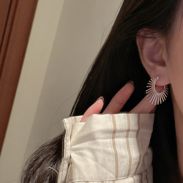 Wholesale 925 Sterling Silver Scalloped Earrings - Image 4