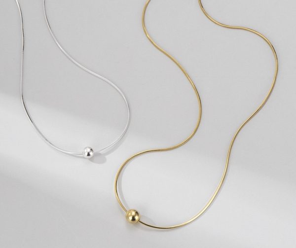 Wholesale 925 Sterling Silver Snake Necklace