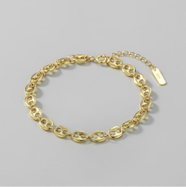 Wholesale 925 Sterling Silver Pig Nose Bracelet - Image 5