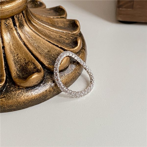 Wholesale 925 Sterling Silver Tennis Zicon Ring - Image 5