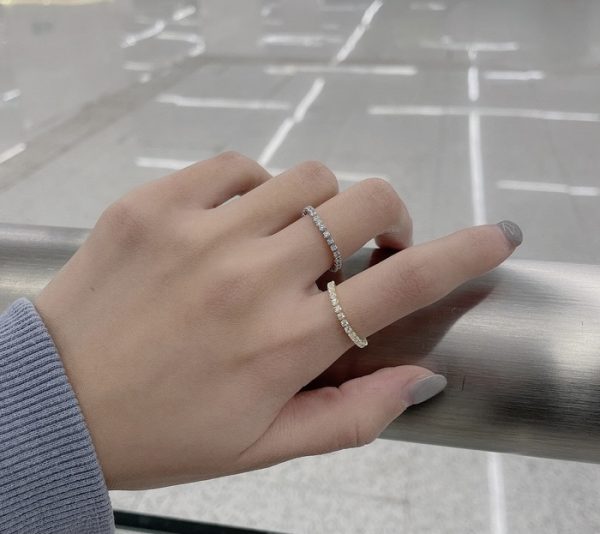 Wholesale 925 Sterling Silver Tennis Zicon Ring - Image 6