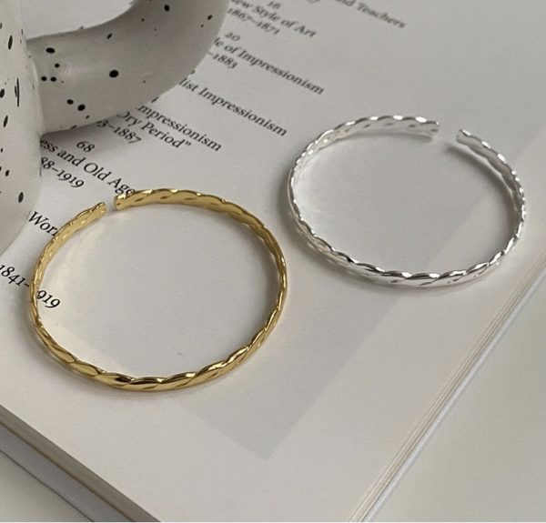 Wholesale 925 Sterling Silver Twisted Bangle - Image 2