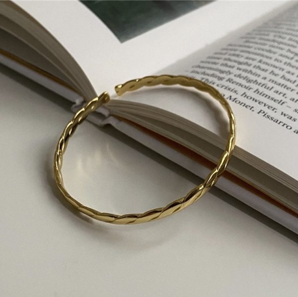 Wholesale 925 Sterling Silver Twisted Bangle - Image 3