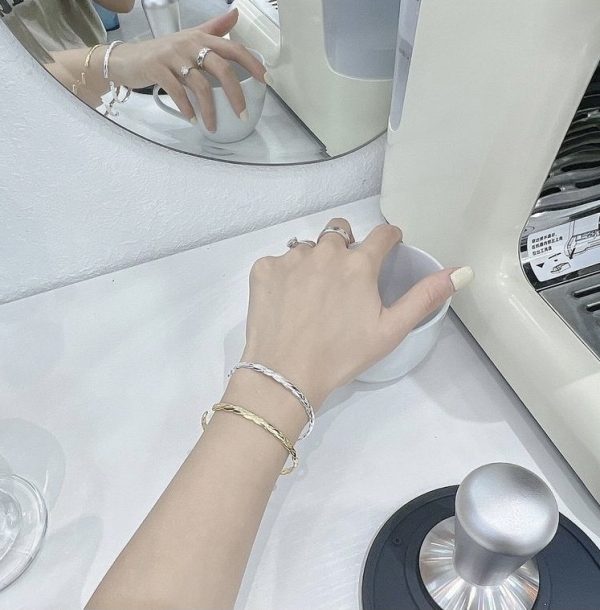 Wholesale 925 Sterling Silver Twisted Bangle - Image 5