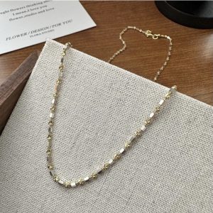 Wholesale 925 Sterling Silver Contrasting Necklace