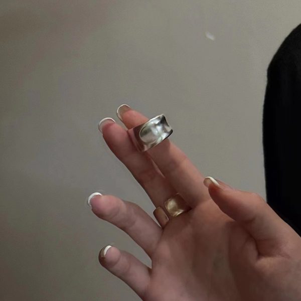 Wholesale 925 Sterling Silver Matte Chunky Ring - Image 5