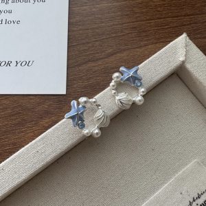 Wholesale 925 Sterling Silver Shell Pearl Earrings