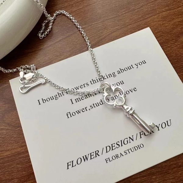 Wholesale 925 Sterling Silver Key Necklace - Image 2