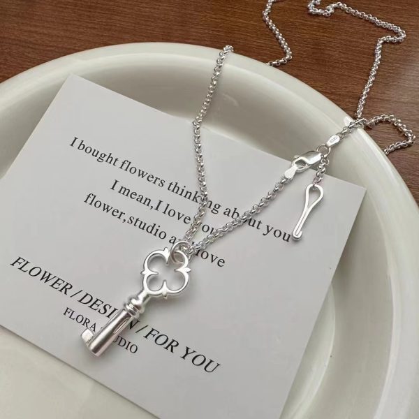 Wholesale 925 Sterling Silver Key Necklace - Image 3