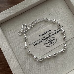 Wholesale 925 Sterling Silver Bones Bracelet