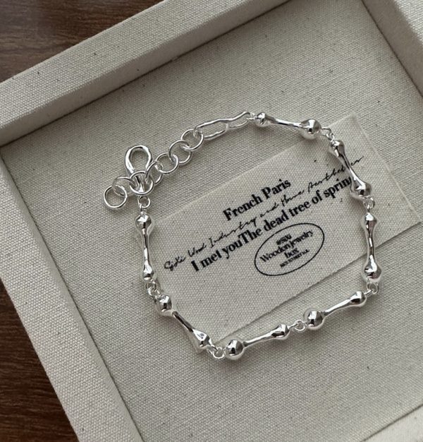 Wholesale 925 Sterling Silver Bones Bracelet
