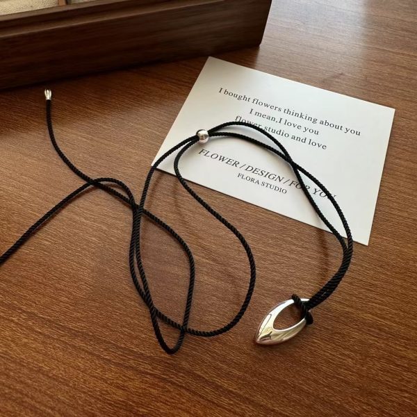 Wholesale 925 Sterling Silver Adjustable Sweater Cord Necklace - Image 3