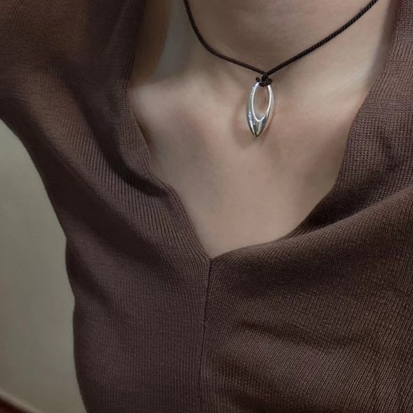 Wholesale 925 Sterling Silver Adjustable Sweater Cord Necklace - Image 5