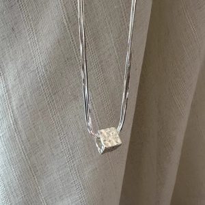 Wholesale 925 Sterling Silver Triple Clavicle Necklace