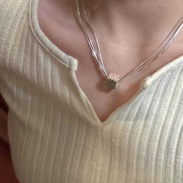 Wholesale 925 Sterling Silver Triple Clavicle Necklace - Image 3