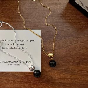 Wholesale 925 Sterling Silver Agate Bead Necklace