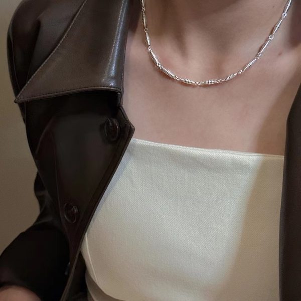 Wholesale 925 Sterling Silver Threaded Necklace - Image 5