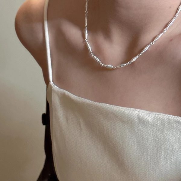Wholesale 925 Sterling Silver Threaded Necklace - Image 6