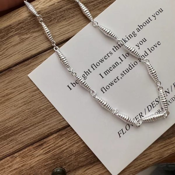 Wholesale 925 Sterling Silver Threaded Necklace - Image 2