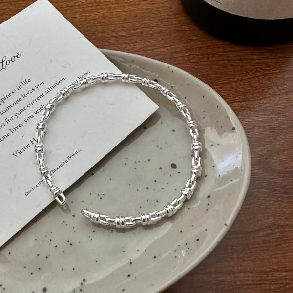 Wholesale 925 Sterling Silver Simple Bracelet - Image 2