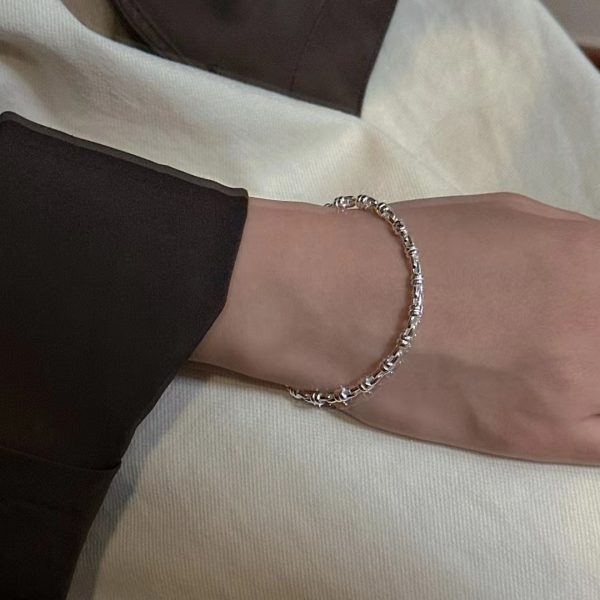 Wholesale 925 Sterling Silver Simple Bracelet - Image 3