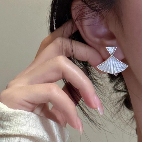 Wholesale 925 Sterling Silver Ginkgo Earrings - Image 3