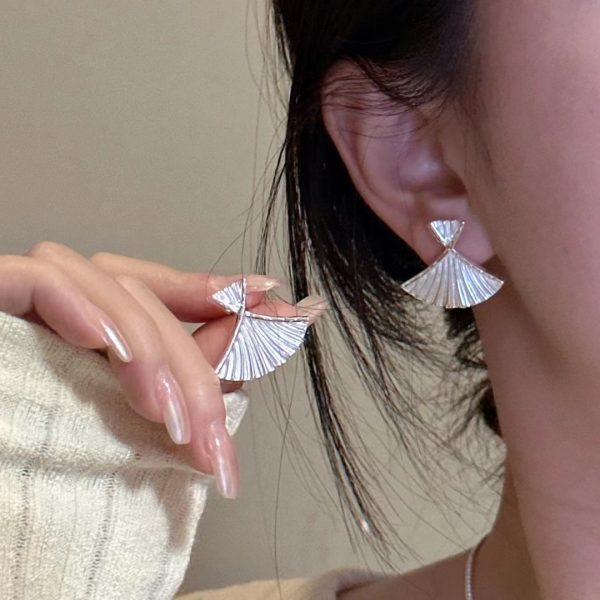 Wholesale 925 Sterling Silver Ginkgo Earrings - Image 4