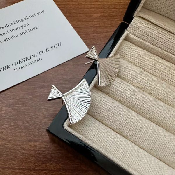 Wholesale 925 Sterling Silver Ginkgo Earrings - Image 5