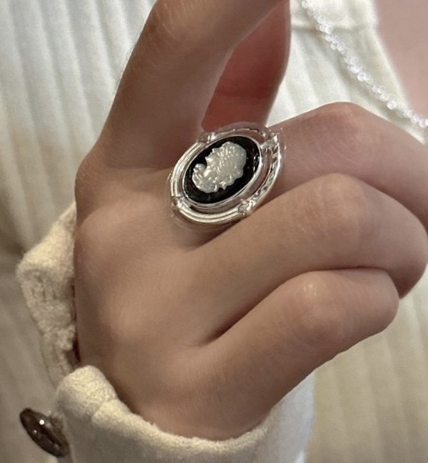 Wholesale 925 Sterling Silver Cameo Figures Earrings & Ring - Image 2
