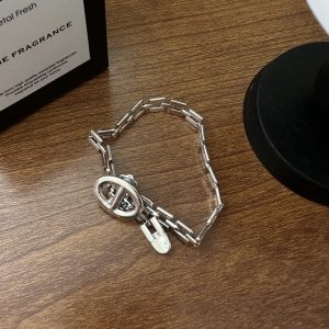 Wholesale 925 Sterling Silver Buckle Strap Bracelet