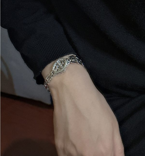 Wholesale 925 Sterling Silver Buckle Strap Bracelet - Image 5