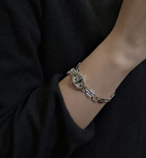 Wholesale 925 Sterling Silver Buckle Strap Bracelet - Image 7