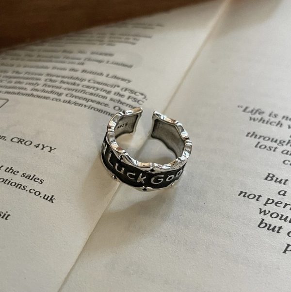 Wholesale 925 Sterling Silver Vintage Good Luck Ring - Image 2