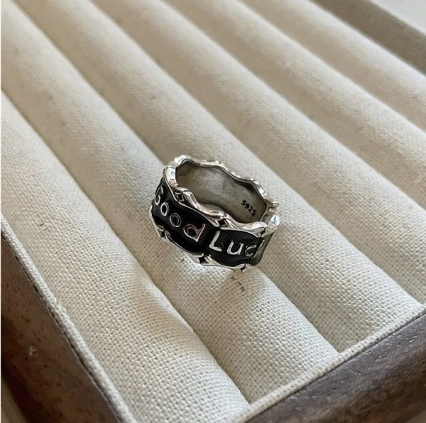 Wholesale 925 Sterling Silver Vintage Good Luck Ring