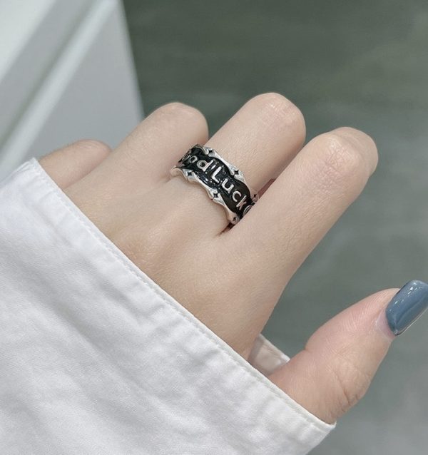 Wholesale 925 Sterling Silver Vintage Good Luck Ring - Image 8