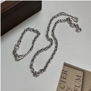 Wholesale 925 Sterling Silver Vintage Clasp Necklace & Bracelet