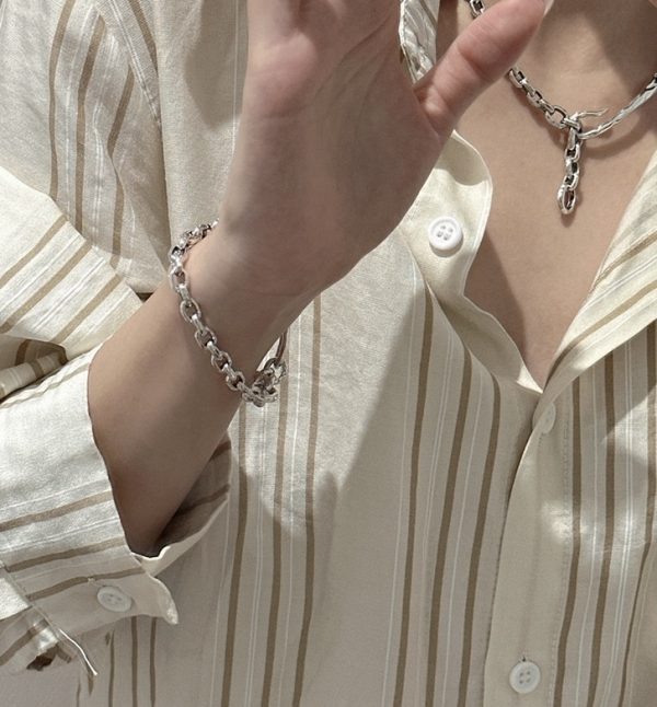 Wholesale 925 Sterling Silver Vintage Clasp Necklace & Bracelet - Image 5