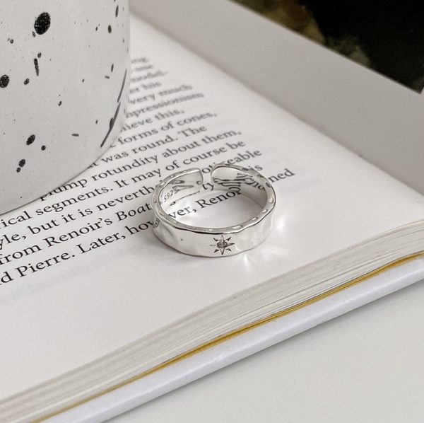 Wholesale 925 Sterling Silver Hexagram Ring - Image 3