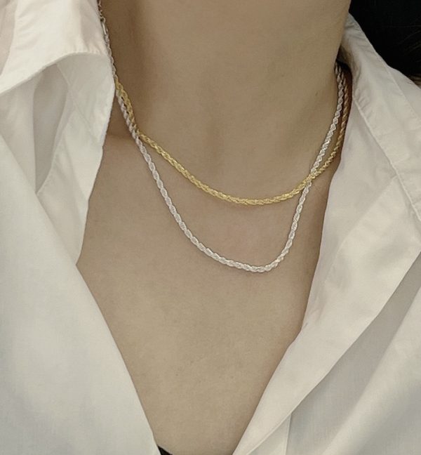 Wholesale 925 Sterling Silver Rope Chain Necklace - Image 4