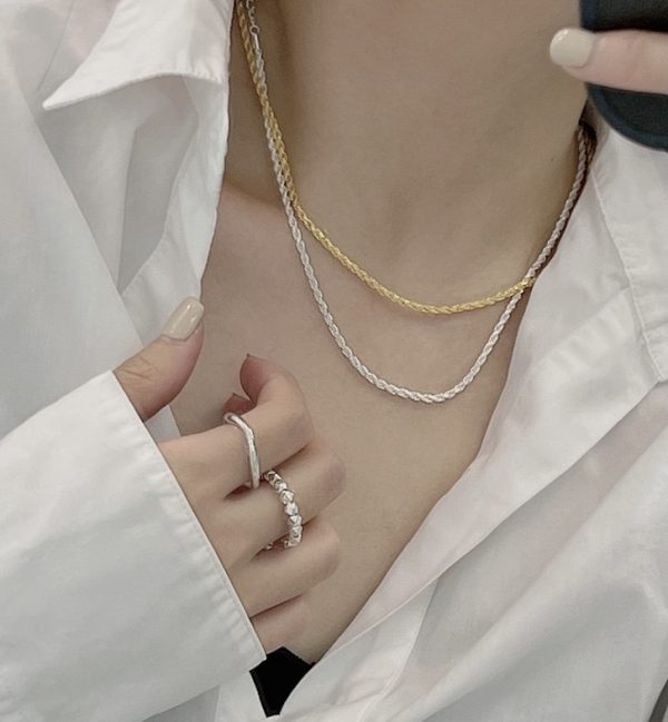 Wholesale 925 Sterling Silver Rope Chain Necklace - Image 5