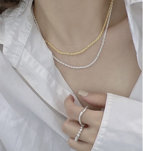 Wholesale 925 Sterling Silver Rope Chain Necklace - Image 6