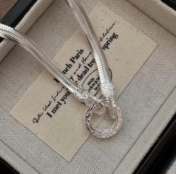 Wholesale 925 Sterling Silver Tang Grass Snake Chain Necklace - Image 2