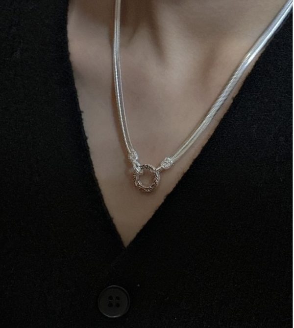 Wholesale 925 Sterling Silver Tang Grass Snake Chain Necklace - Image 5