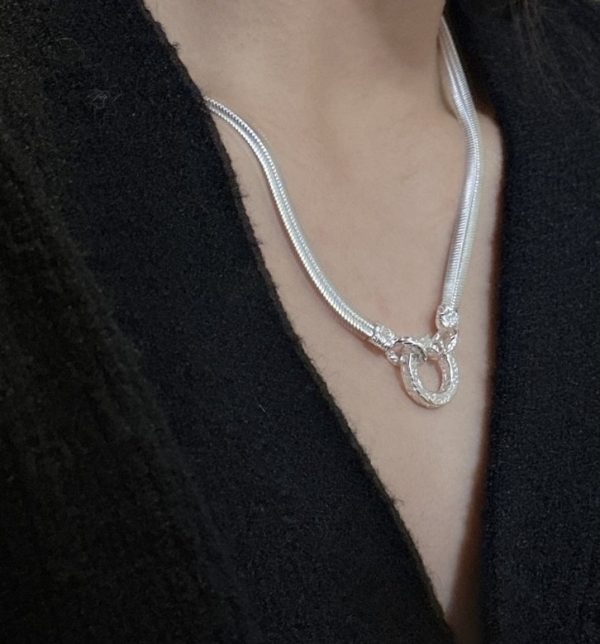 Wholesale 925 Sterling Silver Tang Grass Snake Chain Necklace - Image 6