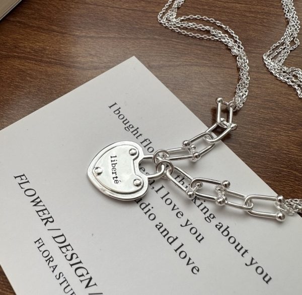 Wholesale 925 Sterling Silver Liberte Splicing Necklace - Image 2