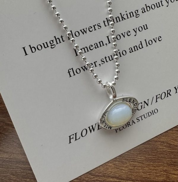 Wholesale 925 Sterling Silver Color-Changing Opal Necklace - Image 2