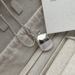 Wholesale 925 Sterling Silver Hip Flask Necklace