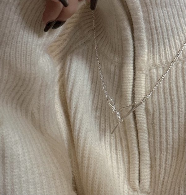 Wholesale 925 Sterling Silver Simple Sweater Chain Necklace - Image 5